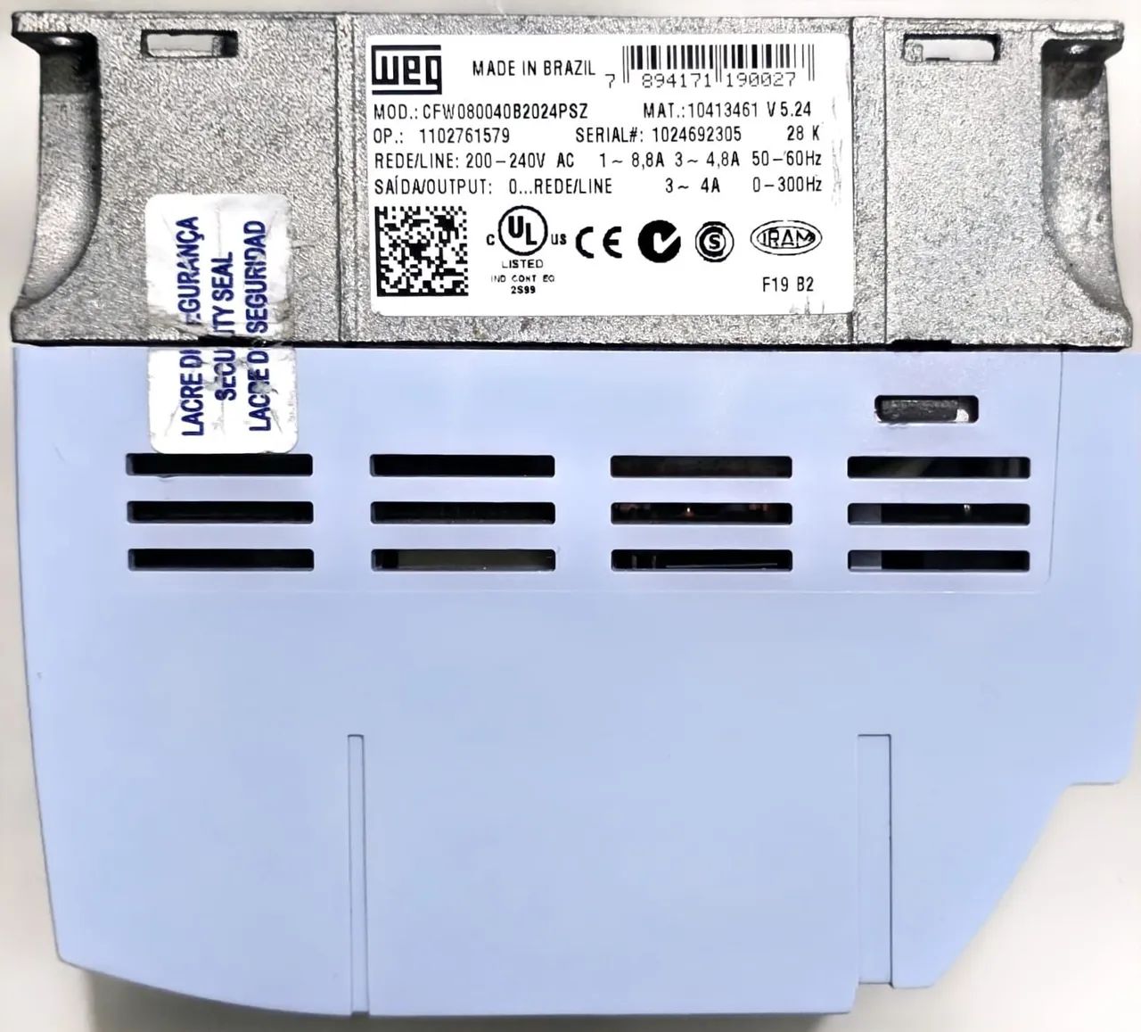 Inversor CFW080040B2024PSZ 1CV - 4A - 220V - Foto 2