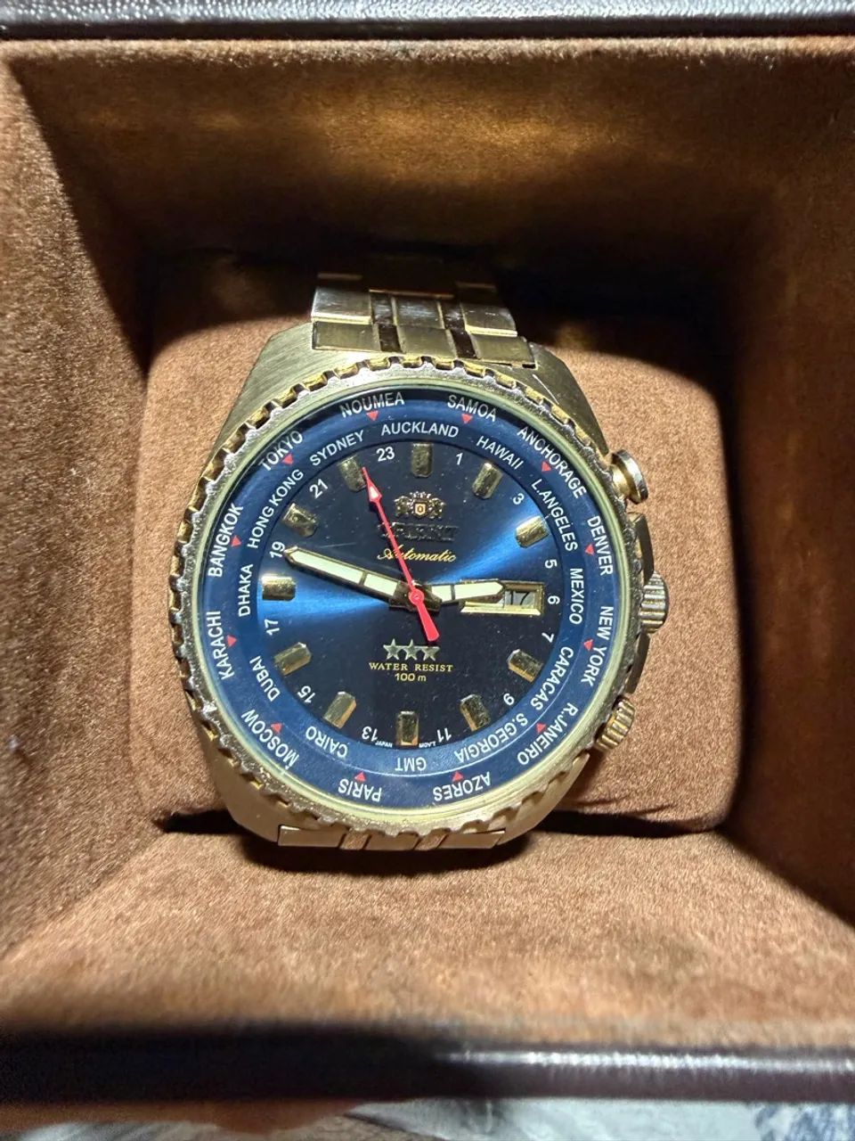 Relógio automático orient world timer - Foto 3