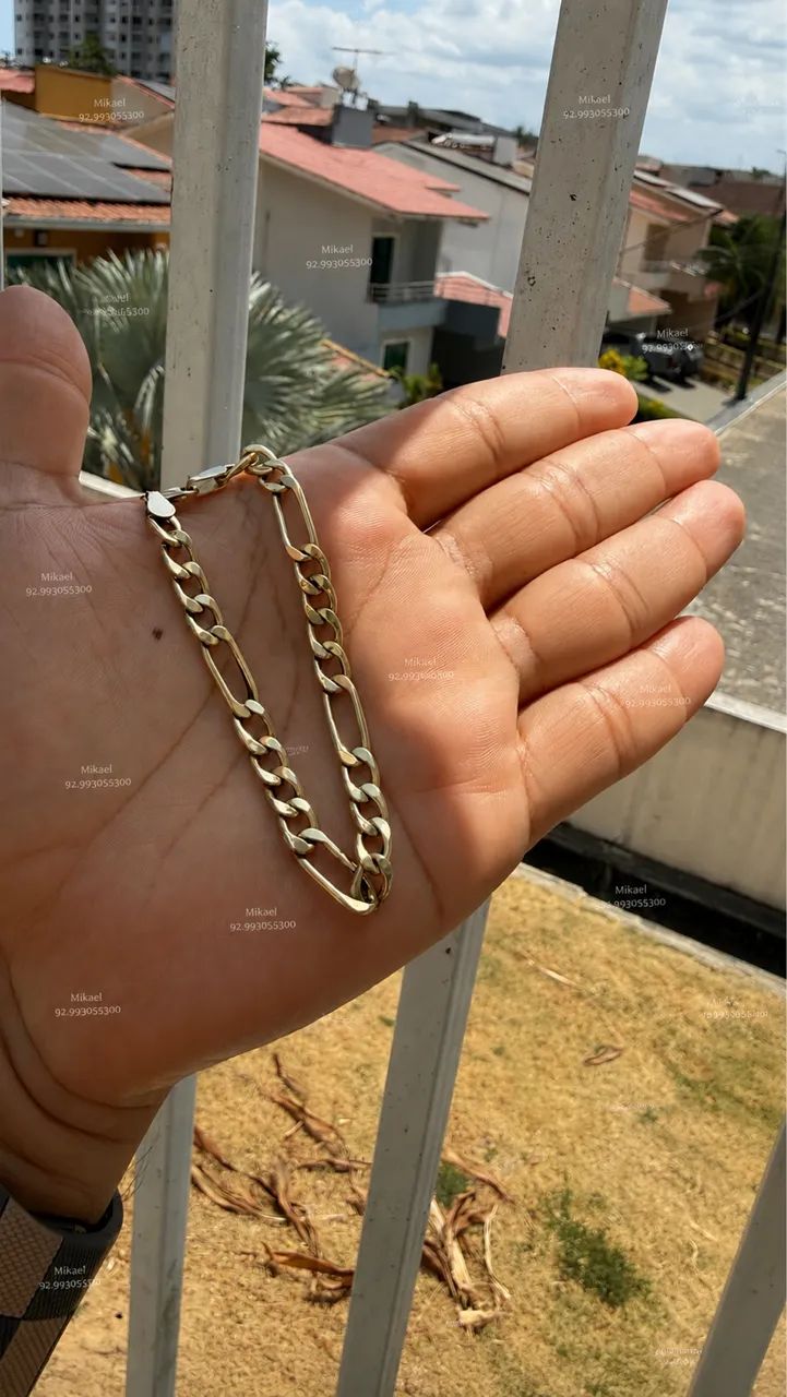 Pulseira ouro 3x1 5.8g 19cm - Foto 2
