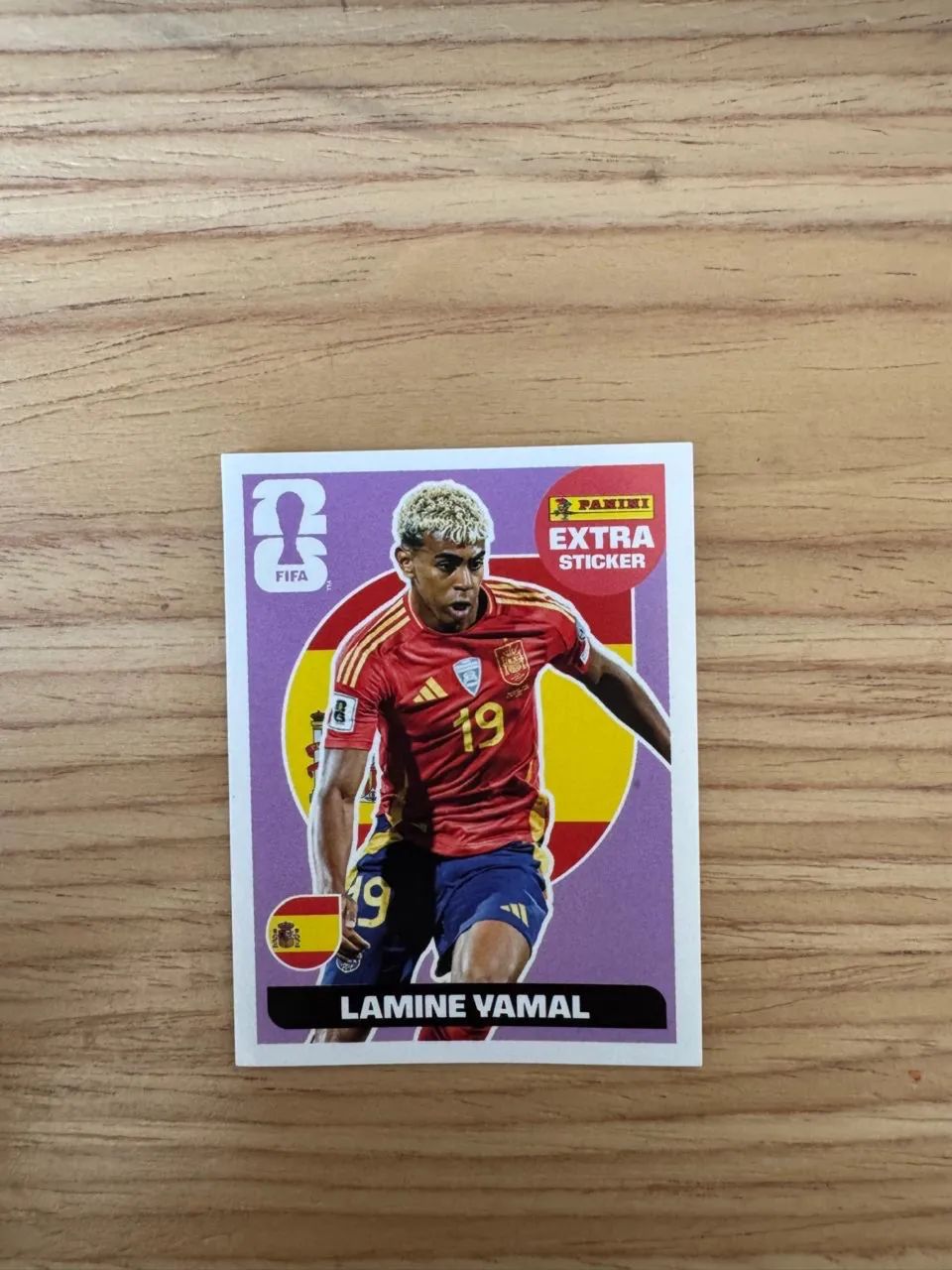 Figurinha Lamine Yamal roxo