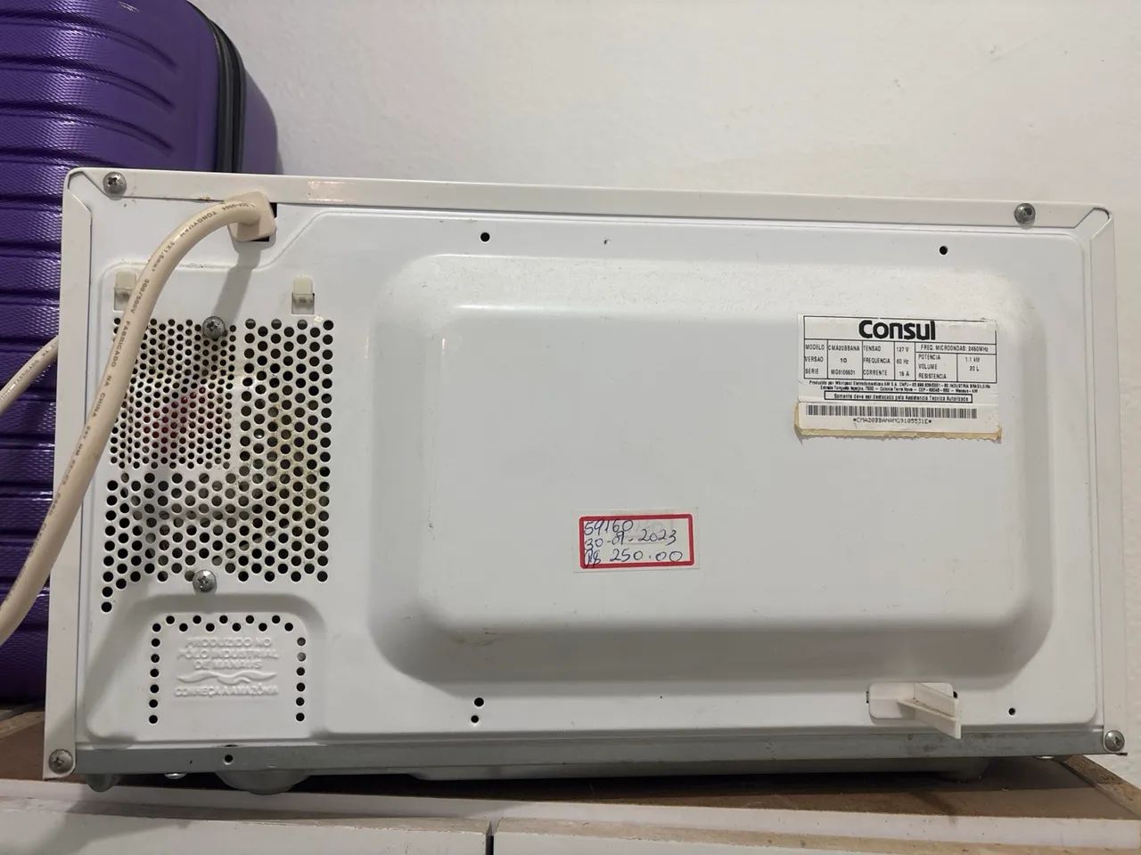 Micro-ondas Consul 20L 127V - Funcionando Perfeitamente - Foto 2