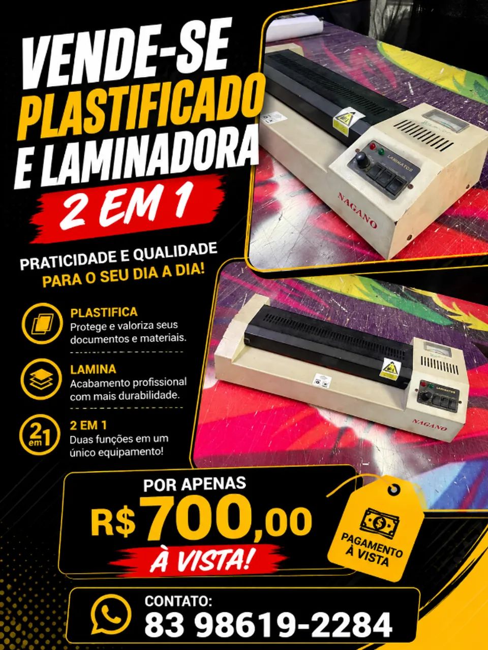 Maquina de Camisa, Lamindora e Plastificadora - Foto 2