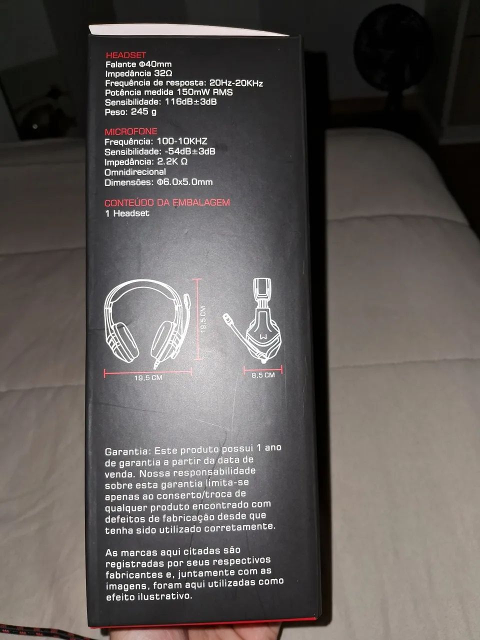 Headset Gamer Warrior PH101 com caixa - Foto 6