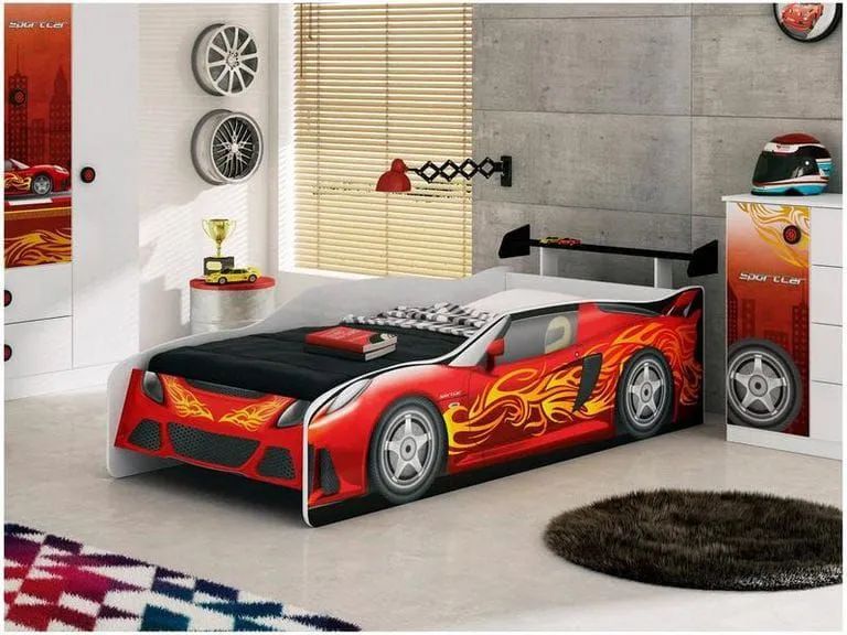 Cama infantil carro de corrida  - Foto 2