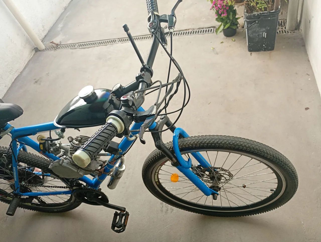 Bicicleta motorizada 80cc com nota fiscal. - Foto 4