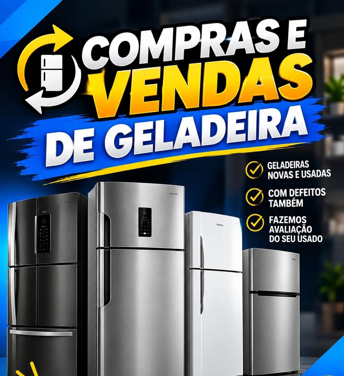 compras e vendas de geladeiras com Defeitos 
