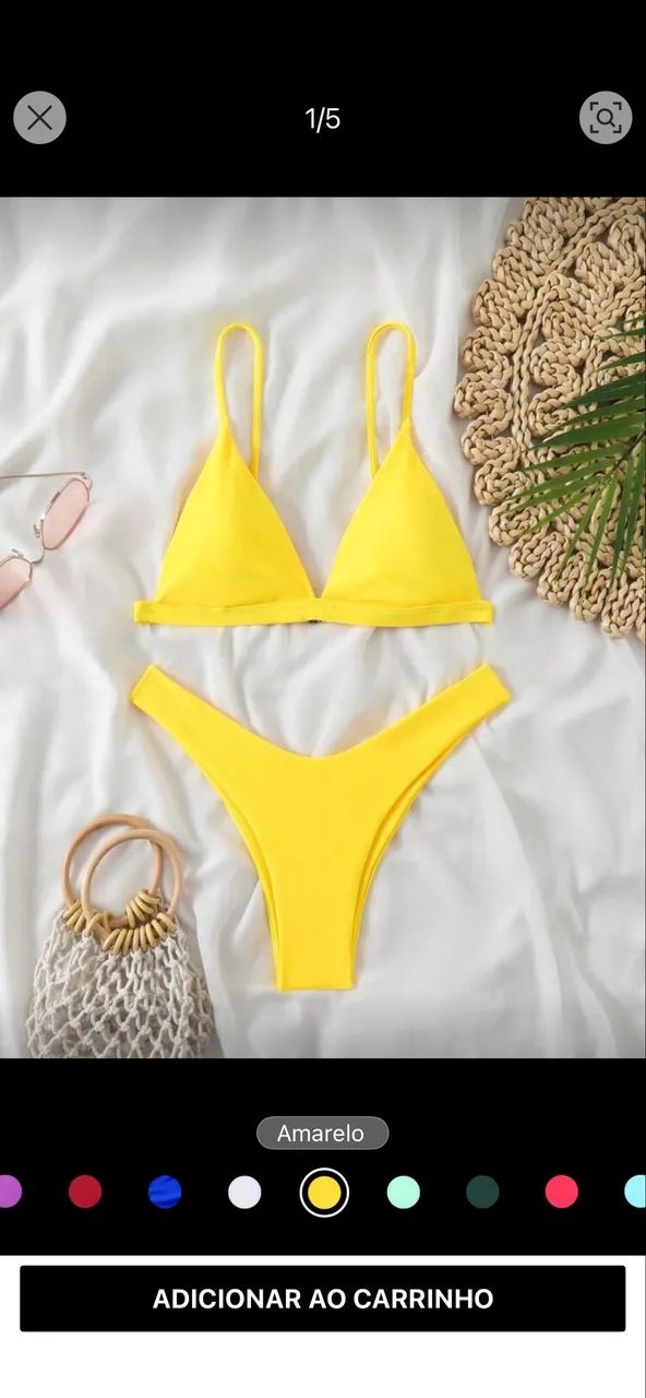 Biquíni SHEIN - amarelo - Foto 4