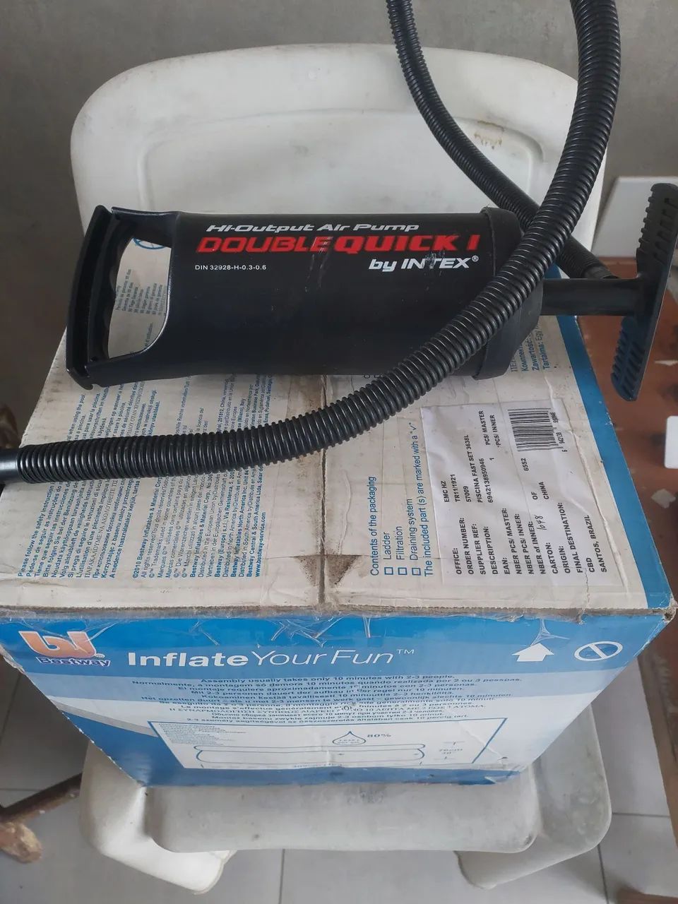 Piscina Bestway Fast Set 3600L nunca usada - Foto 5
