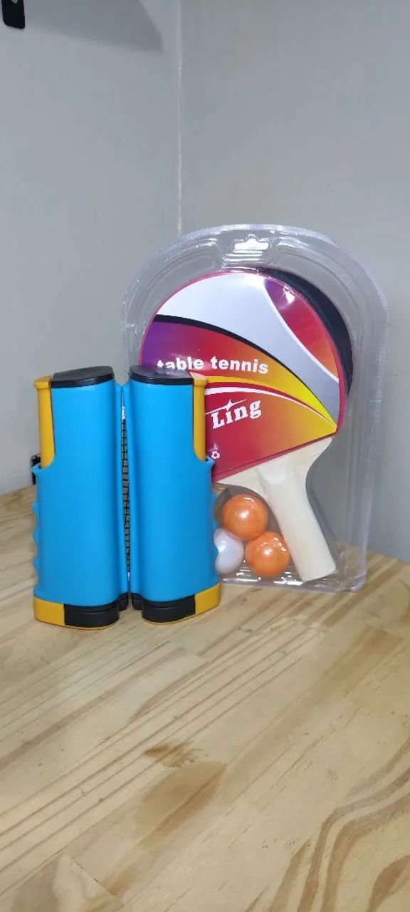 Kit Ping-Pong/Tênis de Mesa - Novo