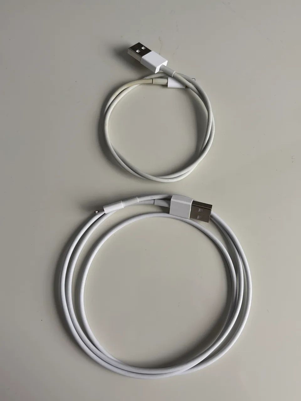 02 Cabos Lightning de 50cm e 110cm + Brindes Original Apple
