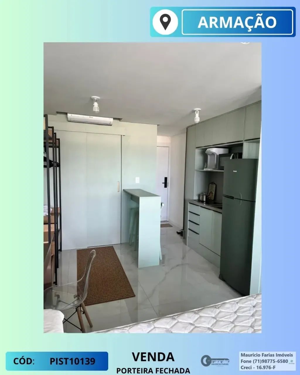 STUDIO COM 33M³ EM ARMAÇÃO - PORTEIRA FECHADA - Foto 2