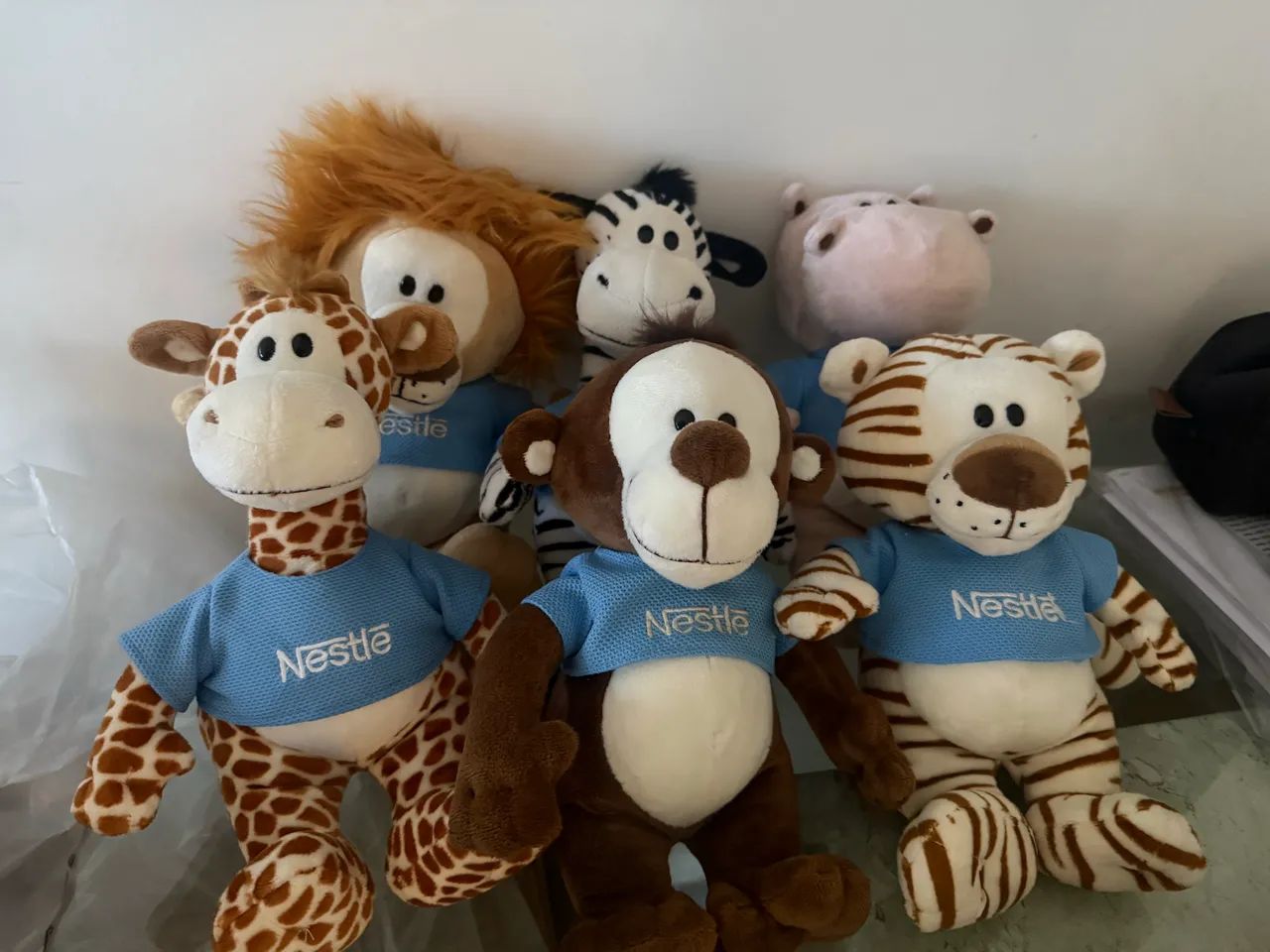 Kit pelúcias animais Nestlé 