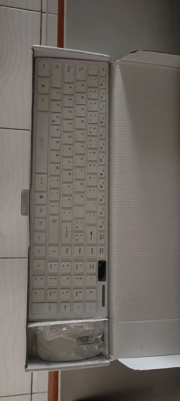 Kit teclado + mouse sem fio AJ007 - Foto 3