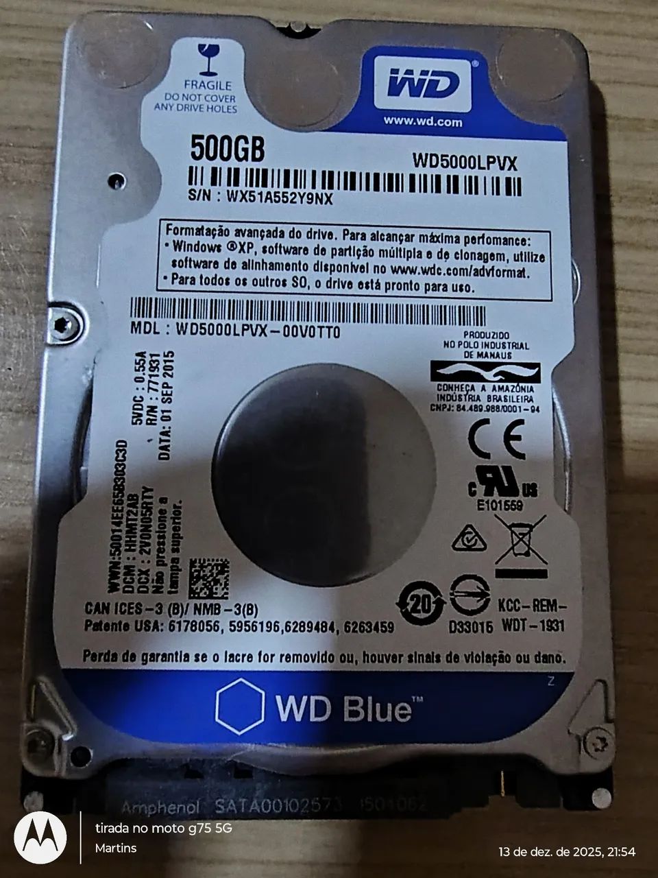 HDs de 1000GB e 500GB 100% testado sentinel. - Foto 5