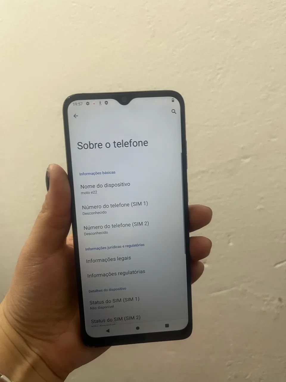 Moto e 22