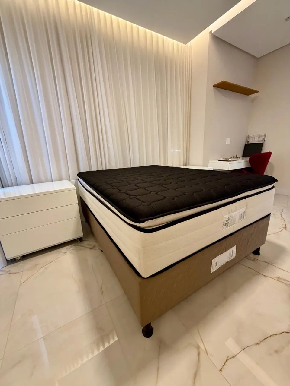 Cama box + Colchão - Nova - Foto 3