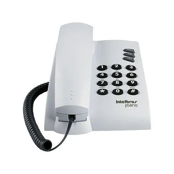 Telefone Pleno C/ Fio Cinza S/ Chave 4080055 *ENTREGA GRÁTIS* - Foto 2