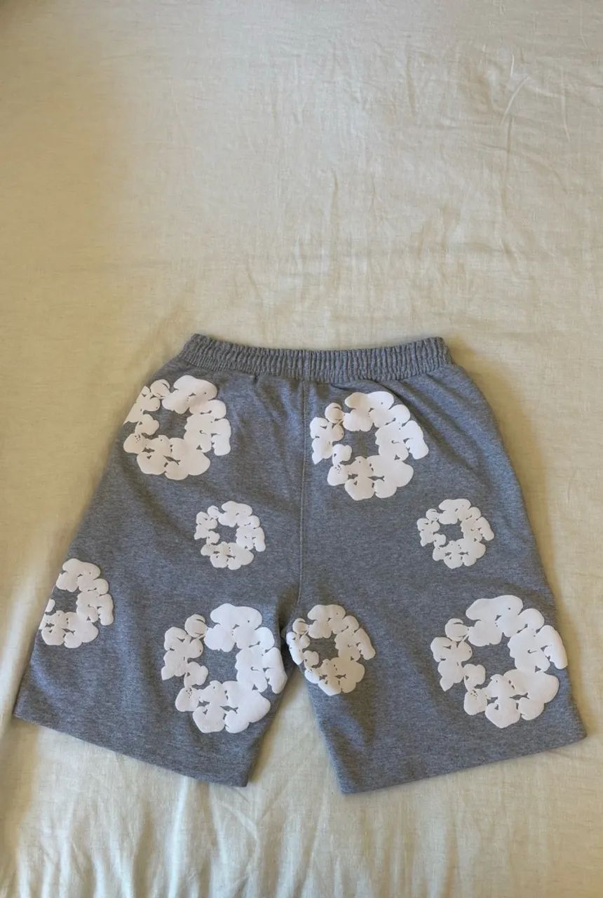 Bermuda Denim Tears cinza tamanho M - Foto 4