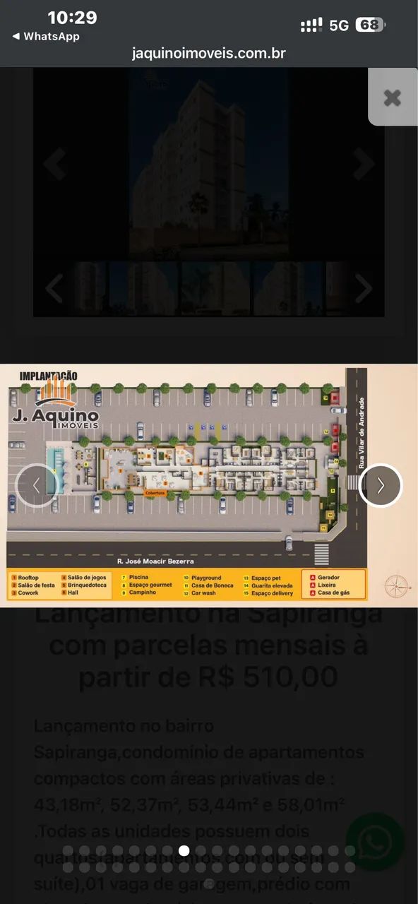 *REPASSE* Apartamento 52m na sapiranga, 9° andar com elevador  - Foto 4