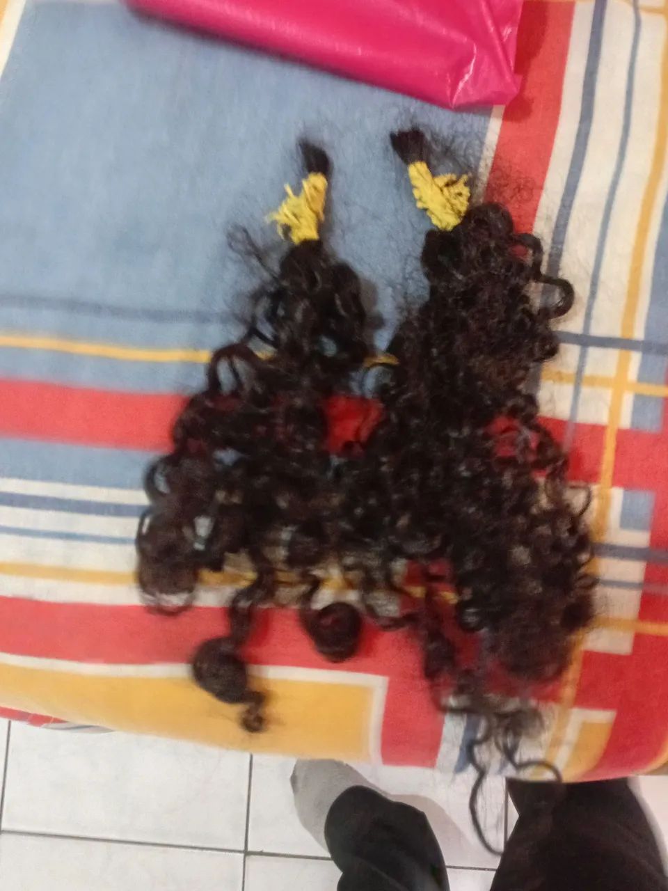 Mechas de cabelo cacheado natural
