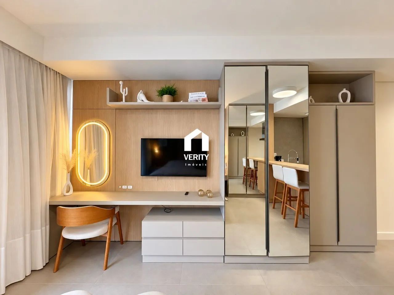 Studio Mobiliado e Decorado de 36m² com Vaga no Viva Trindade - Foto 3