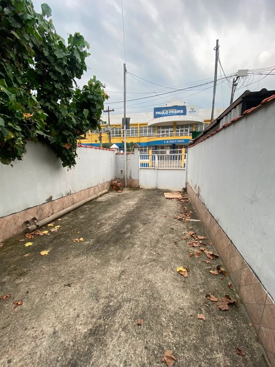 Portão alumínio duas abas 