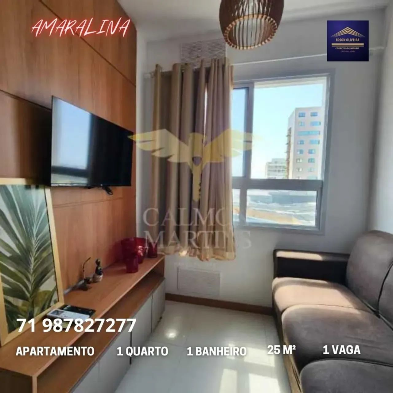 APARTAMENTO TIPO STUDIO, 1 QUARTO, 25M² - AMARALINA