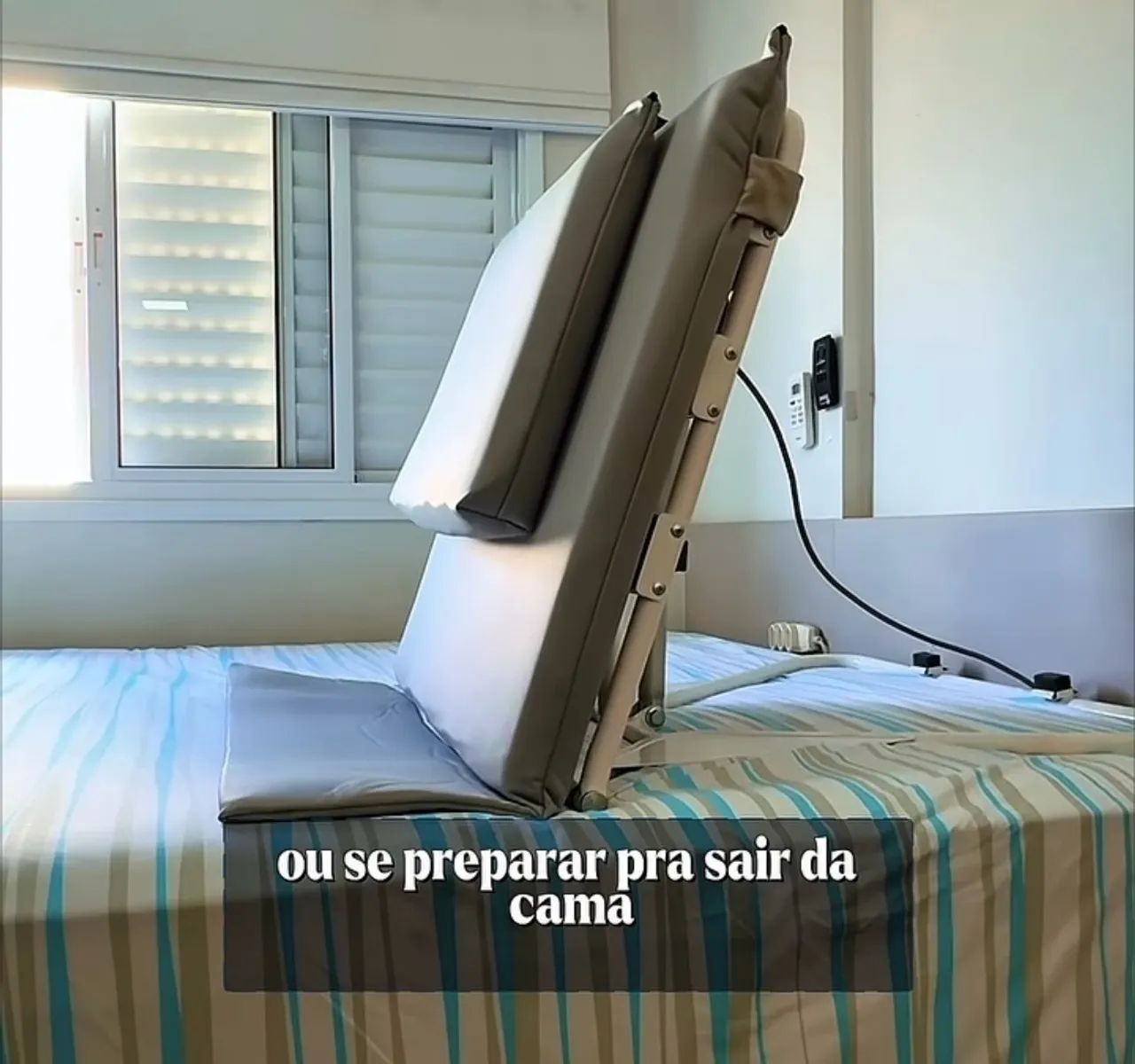 Cama elevação tronco semi nova elétrica  - Foto 3