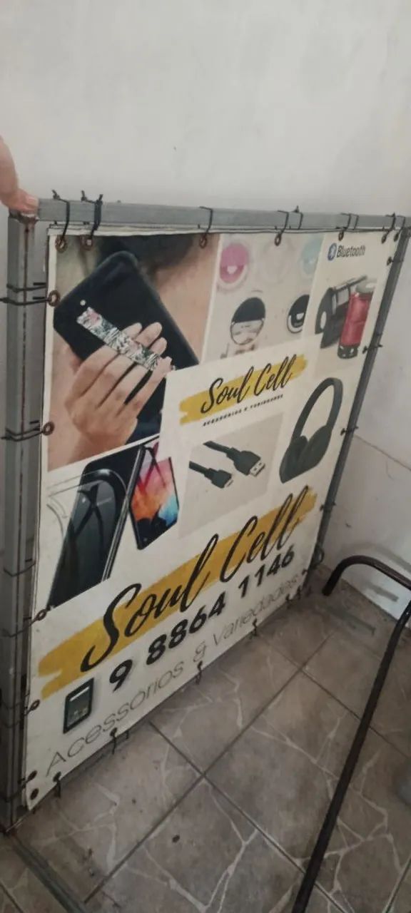 Suporte para banner , cavalete