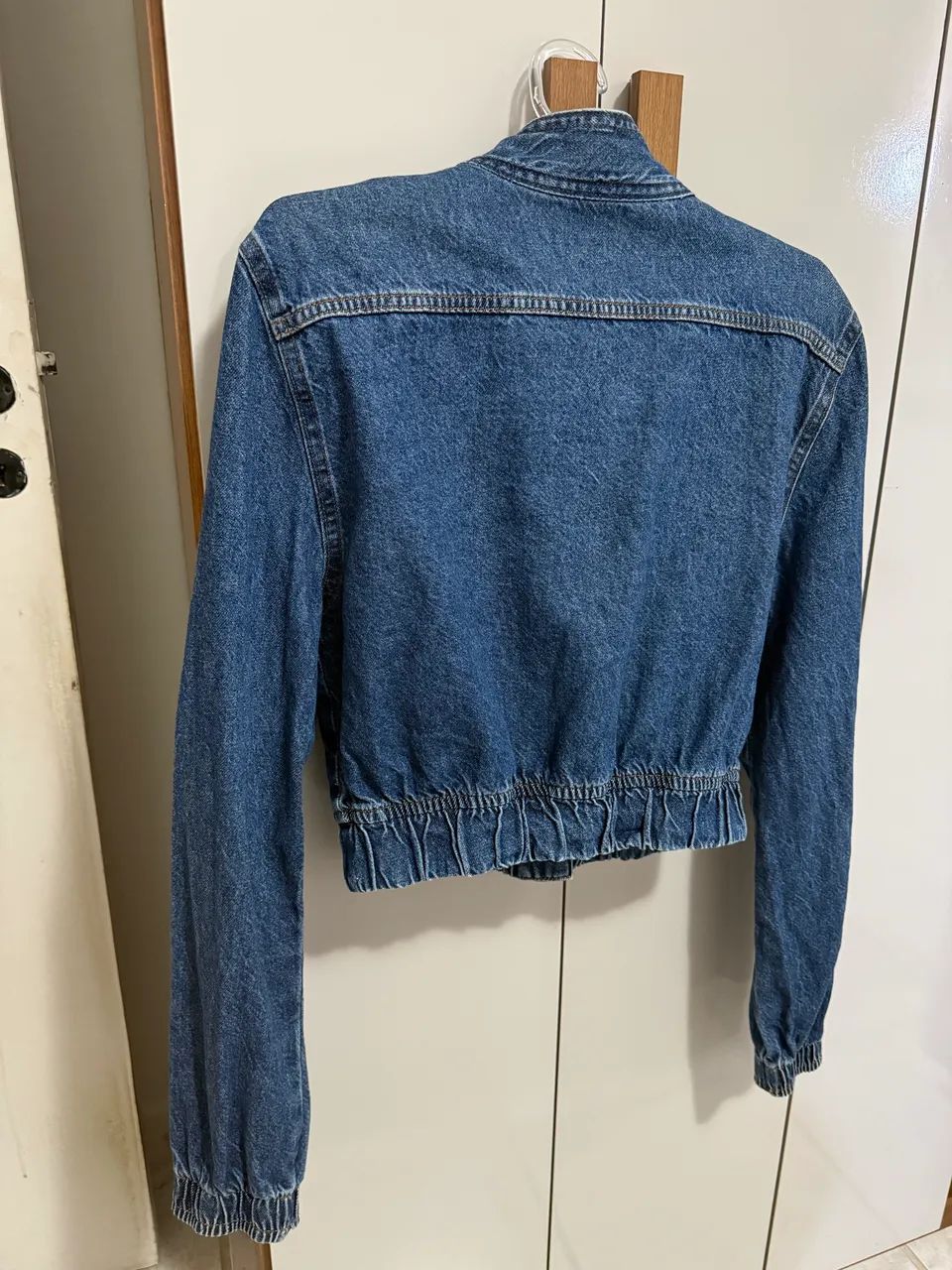 Jaqueta Jeans usada - TAM P - 40,00 - Foto 5