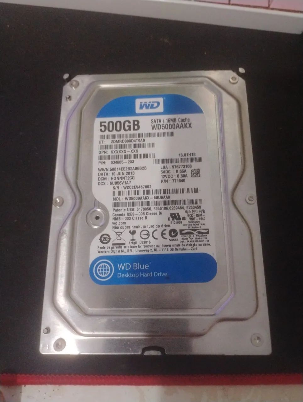HD 500GB WD