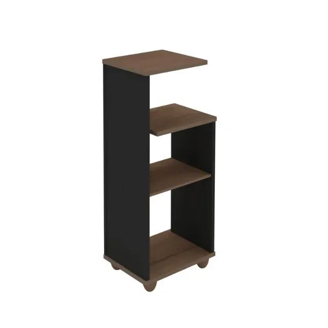 Mesa de Apoio Bis Imbuia/Preto - Foto 3