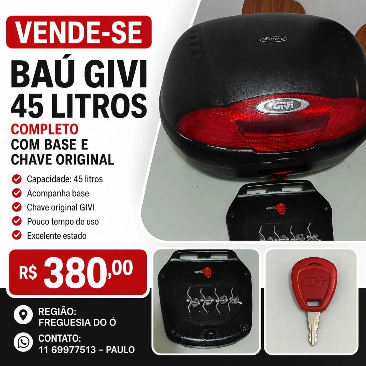 Baú de moto