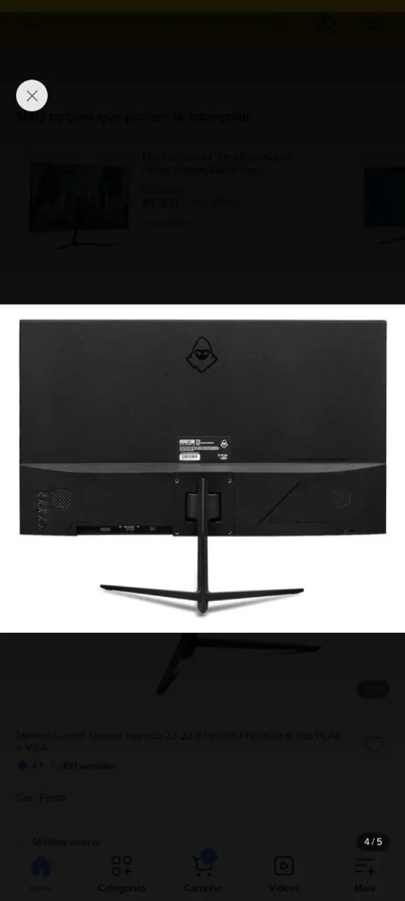 Monitor mancer 21,5 polegadas  - Foto 3