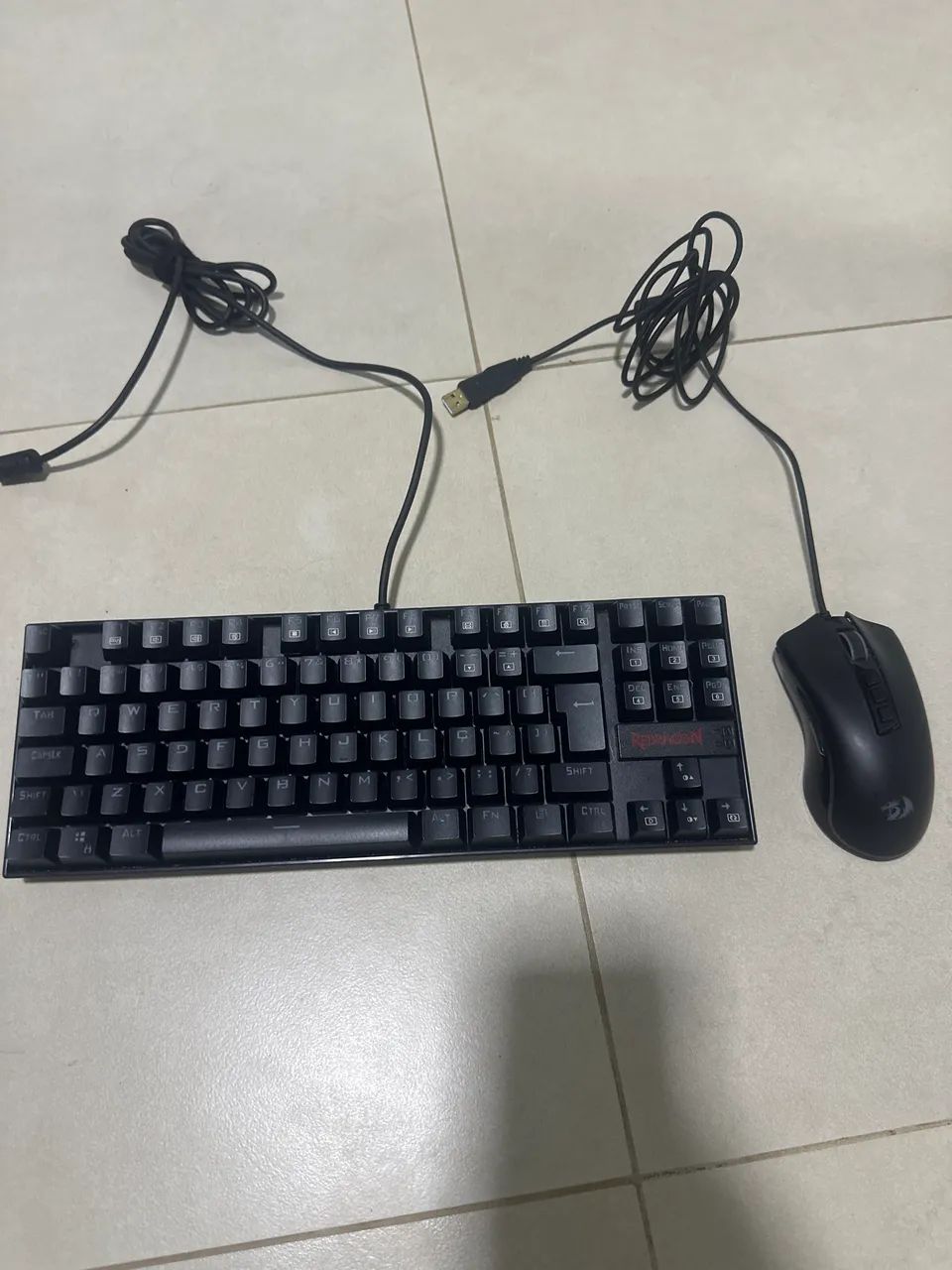 KIT MOUSE E TECLADO REDDRAGON - TECLADO KUMARA E MOUSE COBRA