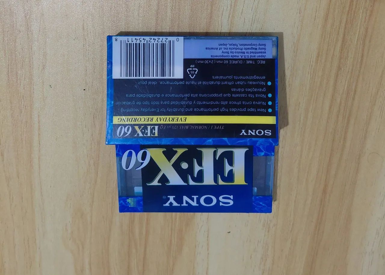 Fitas Cassete Sony EF-X 60 (Type I / Normal Bias, 120 µs EQ)  - Foto 2