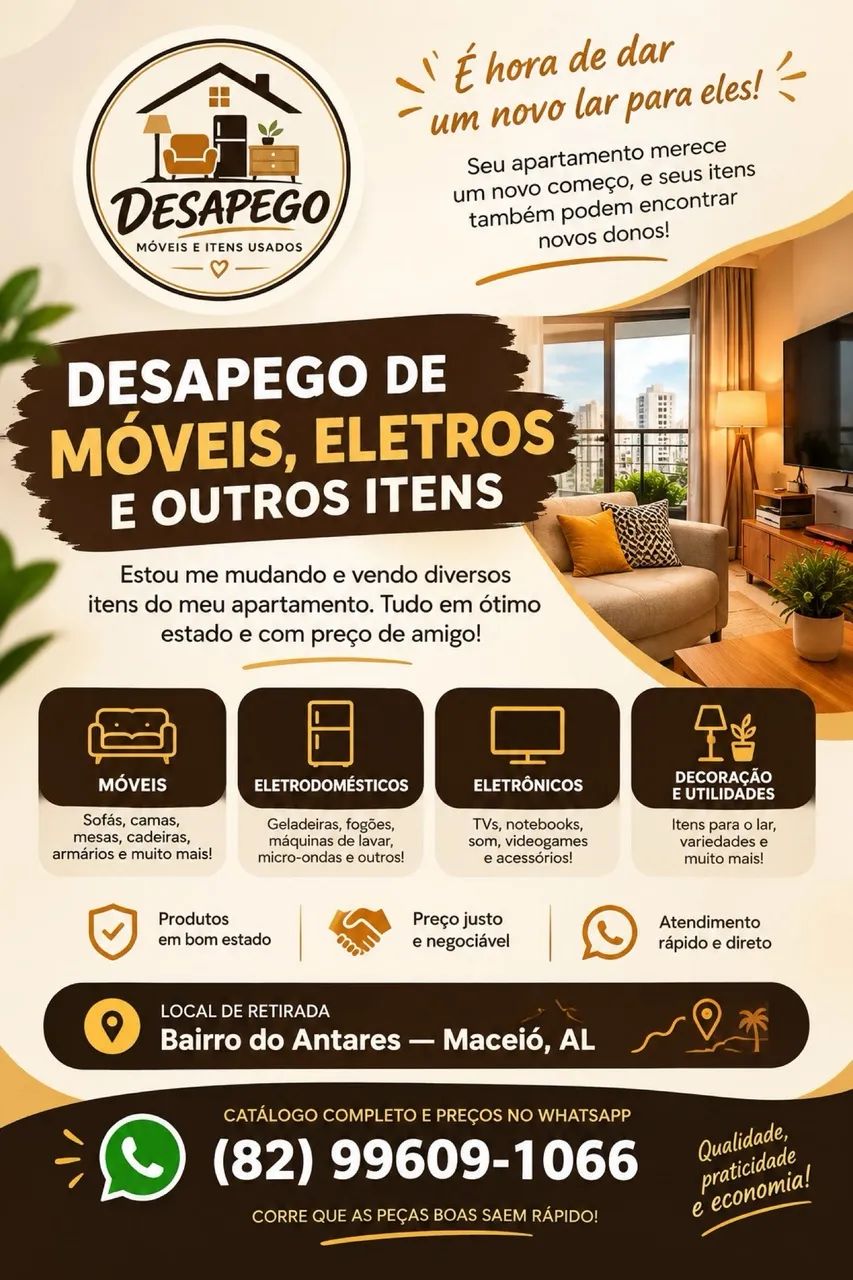 DESAPEGO DE USADOS - MUDANÇAS 