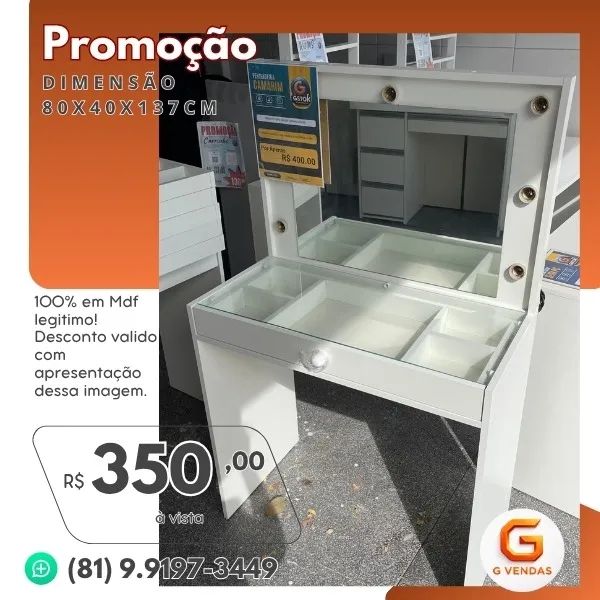 Penteadeira Camarim 1G - Foto 2