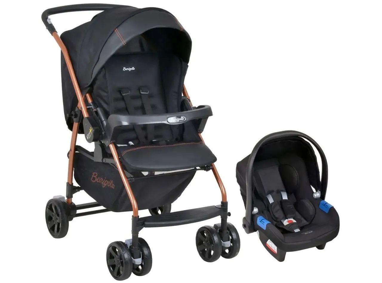 Carrinho burigotto com bebê conforto