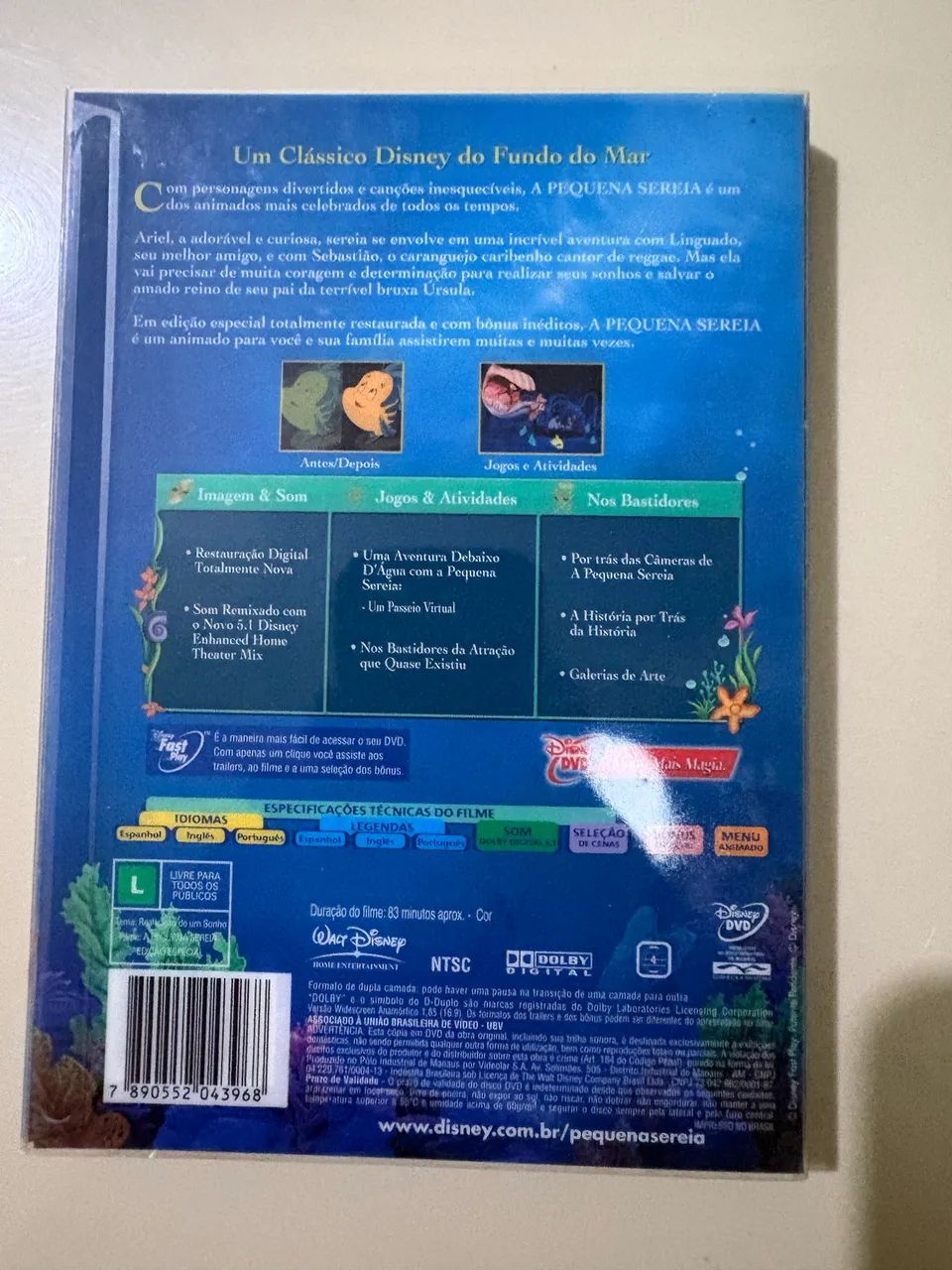 DVD A Pequena Sereia Edição Especial - Foto 2