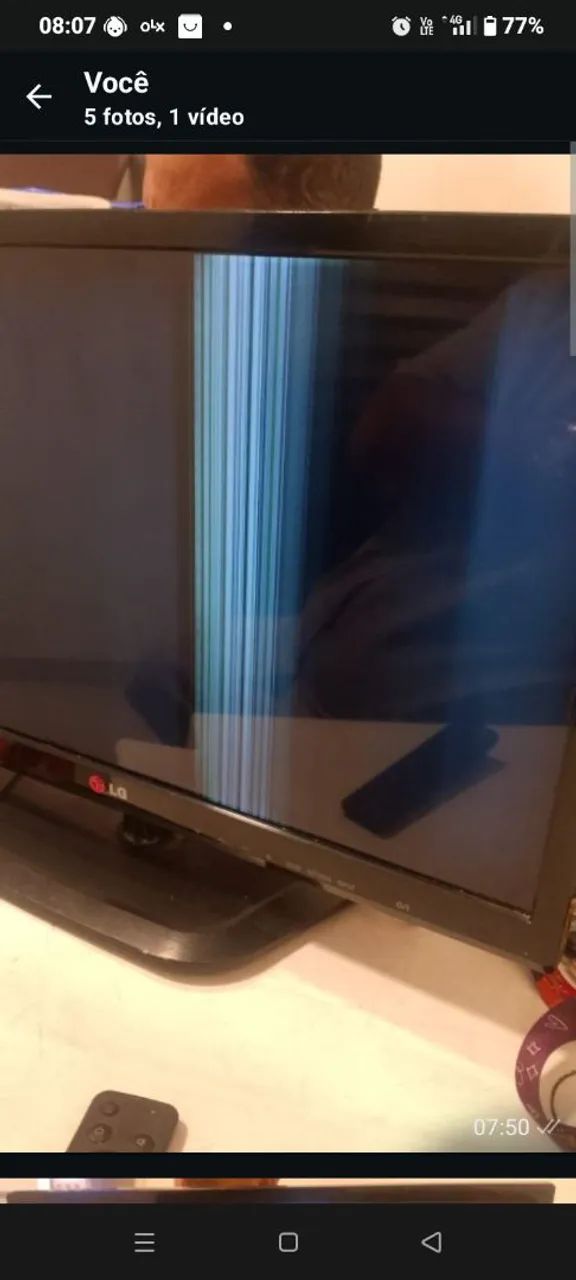 Tv de 14 polegadas com defeito  - Foto 3