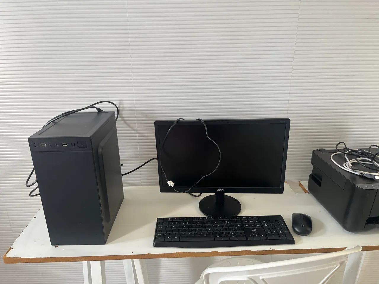 PC Completo Desktop com Impressora Carregada