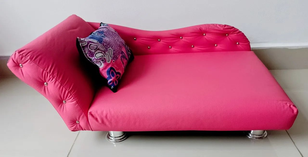 Cama pet divã rosa - Foto 2