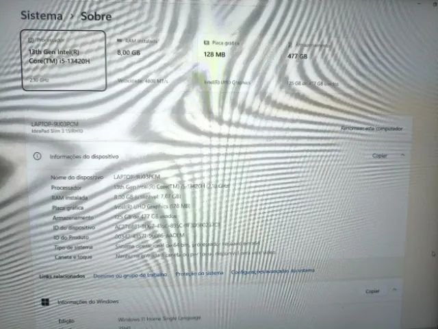 notbook lenovo ideapad slim 3 - Foto 2