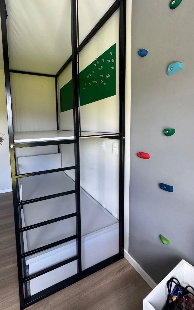 Bicama Infantil com Mezanino - Linda e completa (acompanha colchões)  - Foto 4