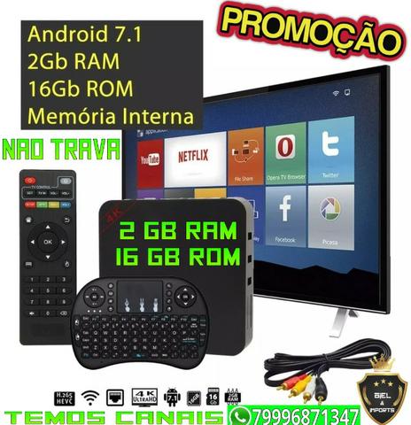 Midia Box mxq 4k 16 gb e 2gb Ram Android 7.1 Promoção Hoje - Foto 3