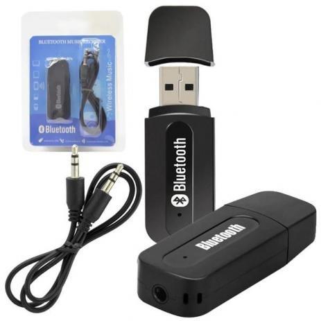Adaptador Receptor Bluetooth Usb Musica P2 Chamada Som Carro - Foto 2