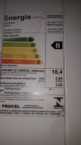 Ar Condicionado Springer 9000btus - Foto 2