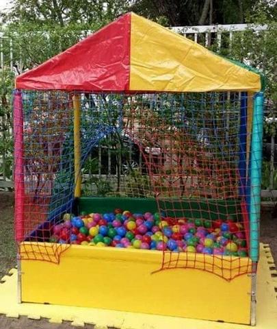 Cama elástica, Piscina de Bolinhas, Pipoca, Algodão Doce, Barrinhas de Futebol e bola - Foto 6