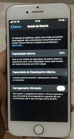 BLACK FRIDAY IPhone 7 128GB VERMELHO (EDIÇÃO LIMITADA) Aceito cartões - Foto 2